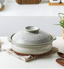Soups, stews or rice, you name it. Ginpo Hana Mishima Ih Donabe Japanese Clay Pot 28cm My Cookware Australia