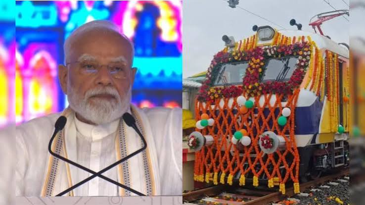 धार में पहली बार दौड़ेगी ट्रेन! PM मोदी ने किया नए रेलखंड का लोकार्पण, अब गुजरात से सीधे जुड़ेगा MP का धार | dhar railway project pm modi railway inauguration chhota udepur
