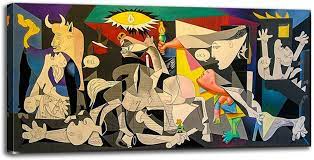 Guernica, a 1937 painting by pablo picasso, caused a political explosion across his native spain guernica is a powerful, political painting by picasso as a protest against war. Amazon Com Pablo Picasso Print Canvas Wall Art Poster Buyartforless Guernica 1937 Modern Abstract Wall Decor Poster For Living Room Bedroom 24 X48 Posters Prints