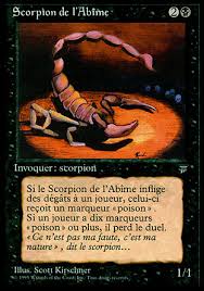 They will feel drained of energy. Pit Scorpion Scorpion De L Abime Magic Singles Special Editions Renaissance French Spell Bound