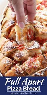 A Crispy Italian Bread Loaf Stuffed With Pepperoni And Cheese With An Italian Herbs Parmesan Butter Ba Pull Apart Pizza Bread Appetizers Easy Pull Apart Pizza