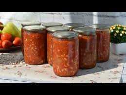 салат с фасолью на зиму рецепты с фото пошагово Lecho S Fasolyu Na Zimu Vkusnyj Ovoshnoj Salat Na Zimu S Fasolyu Youtube V 2020 G Kulinariya Salaty Recepty