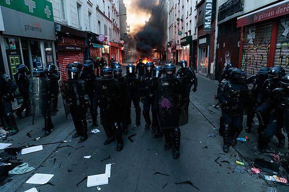 Far-Left groups accused of trying to ignite France-style chaos in UK - AOL