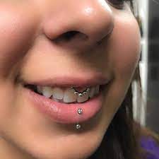 Efixroy Wear Fancy Even If Nobody Sees It Long Time Healed Smiley Piercing With A White Gold Myla Ring Fro Earings Piercings Smiley Piercing Face Piercings