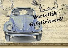 Verjaardag Blauwe Kever Verjaardagskaarten Kaartje2go Verjaardag Verjaardagskaarten Auto Verjaardag