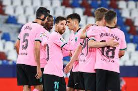 Fc barcelona y levante se enfrentan en la 13.ª jornada de laliga española 2020/21. Inigfznaev1uem