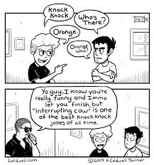 This time, once the chicken is out the door, the librarian follows — across the street, through a field, and down the hill to a small pond. World Funniest Jokes