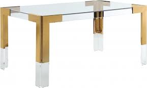 A dining room table is the focal point in your dining area, and most probably, your home. New Furniture Acrylic Retro Design Industrial Modern Golden Metal Top Glass Top Dining Table 6 Seater For Dining Kitchen Room Super Sale 2e19 Goteborgsaventyrscenter