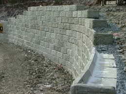 (150 mm) of base material under it that extends a minimum of 6 in. Large Concrete Block Retaining Wall Cost Novocom Top