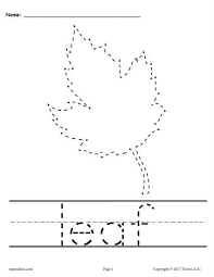 10 Printable Fall Tracing Handwriting Worksheets Fall Worksheets Fall Lesson Plans Handwriting Worksheets