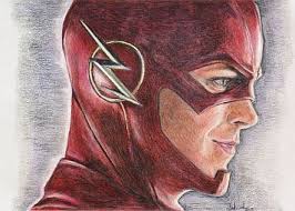 The Flash Grant Gustin Print Of Drawing Etsy Flash Drawing The Flash Grant Gustin Cartoon Drawings