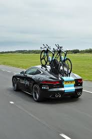Jaguar Turns Its F Type Into A 550 Hp Bike Hauler For Le Tour Jaguar F Type Bike Jaguar