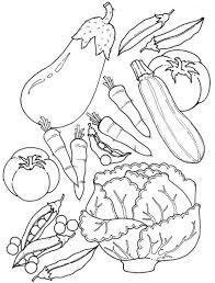 Assorted Of Fruits And Vegetables Coloring Page Kids Play Color Vegetable Coloring Pages Fruit Coloring Pages Food Coloring Pages