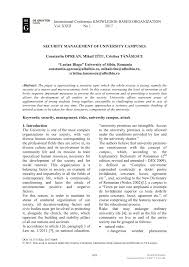 3 din 6 ianuarie 2017 pentru modificarea si completarea. Pdf Security Management Of University Campuses