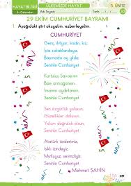 1 sinif konu anlatim ev calismalari okuma calismasi ogretim hayat bilgisi