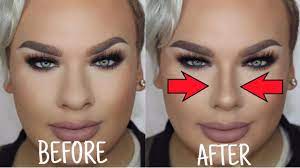 In this video i show you all how i contour my nose to give it a slimmer appearance using makeup! How To Make A Big Nose Look Small Nose Contouring Youtube