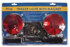 12 Volt Complete Trailer Light Kit With Magnetic Mount Magnets Tools Equipment Kit