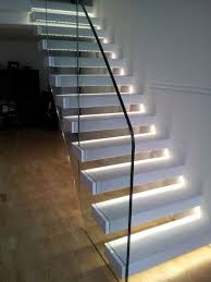 Escaleras De Interior Y Exterior Con Iluminacion Led Treppenbeleuchtung Aussentreppe Moderne Treppen
