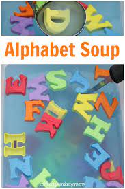 Try some different types of ball games for kids. Alphabet Soup Early Literacy Activity Coffee Cups And Crayons