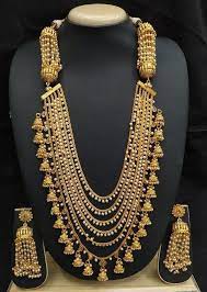 bahubali bibosa sakhi inspired long rani haar necklace set etsy pearl necklace designs indian jewelry sets gold tribal jewelry
