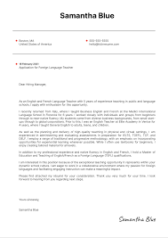 Start working with your docs. Foreign Language Teacher Cover Letter Example Kickresume