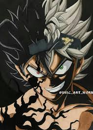 Asta Demon Mode By Unic Art Work Seni Anime Sketsa Animasi Аста спасает капитана золотого рассвета / black clover. asta demon mode by unic art work