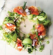 Oak Smoked Trout Salad Wreath Woolworths Taste Recipe Smoked Trout Salad Fancy Salads Smoked Trout