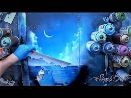 How To Spray Paint Clouds And Water Tutorial By Skech Youtube