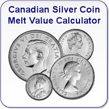 Canadian Silver Coin Melt Values Single Coins