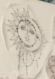 Sun And Moon Bohemian Tattoo Cover For The One On My Shoulder Moon Tattoo Moon Tattoo Designs Bohemian Tattoo