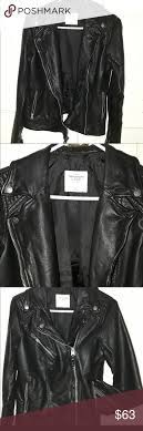 Abercrombie And Fitch Black Leather Jacket Black Vegan Leather Perfect Condition All Zipper Leather Jacket Black Leather Jacket Abercrombie And Fitch Jackets