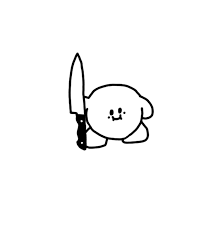 Angry Kirby Mini Art Print By Lucxda Without Stand 3 X 4 Mini Drawings Mini Art Doodle Tattoo