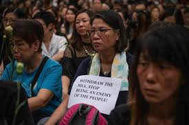 Support wavers in Hong Kong for bill allowing extraditions to China after  protests