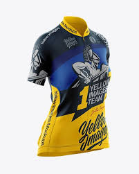 Women S Cycling Jersey Mockup Half Side View In Apparel Mockups On Yellow Images Object Mockups Women S Cycling Jersey Cycling Women Clothing Mockup
