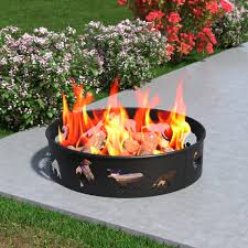 Bear Moose Fox 28 Inch Backyard Garden Home Running Horse Light Wood Fire Pit Fire Ring