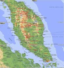 Kosong peta semenanjung malaysia domain publik vektor. Location Of Mountains In Peninsular Malaysia
