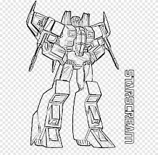 starscream optimus prime bumblebee transformateurs sam witwicky megatron angle d autres png pngegg coloriage de poisson saumon