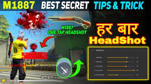 One tap headshot trick 2. M1887 Secret One Tap Headshot Tips Trick 24kgoldn Mood Free Fire Highlights Youtube