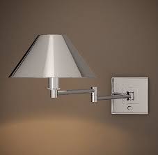 We'll need one final chord to be able to play this song: Candlestick Swing Arm Sconce With Metal Shade Bedside Lamp Restoration Hardware Sconces Wall Lights Wall Sconces Bedroom