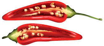 Half Red Chili Pepper Png Clip Art Image Gallery Yopriceville Stuffed Peppers Red Chili Red Chili Peppers