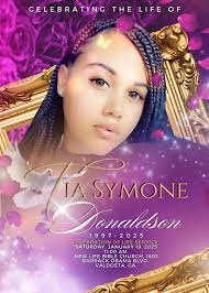 Remembering The Life & Legacy Of Ms. Tia Symone Donaldson. 🕊️, We extend  Prayers and Condolences To Her family & Loved Ones. , Design: Eddie L.  Durant II Studios