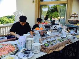 Sushi Station Outdoor Cocktail Hour Create Your Own Stations L Call 845 628 6600 To Book Today Outdoor Cocktail Cheese Display Chocolate Fountains