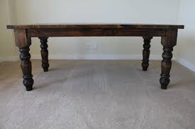 Baluster Turned Leg Dining Table All Wood Hand Crafted In Dark Walnut Stain From James James Rustic Solid Wood Dining Table Shabby Decor Furniture
