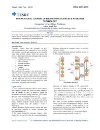 If there is any virus in the public system then it can easily be transferred to your system. Pdf Computer Virus Open Problems Ijesrt Journal Academia Edu