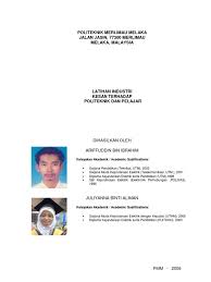 Panduan penulisan laporan akhir latihan industri. Latihan Industri Kesan Terhadap Politeknik Dan Pelajar