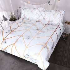Black And White Sheet Set Blessliving Marble Texture Bedding Set Black White Golden Duvet Cover Set 3 Piece Stylish Bed Cover Nature Inspired In 2020 Marble Bed Set Stylish Beds Marble Bedding