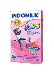 Susu indomilk merupakan salah satu produk susu yang sudah sejak lama ada di indonesia dan saat ini produk indomilk memiliki beberapa produk andalan dari produk susu segar, susu kotak uht, kental manis, susu botor cair dan susu bubuk. Indomilk Susu Cair Uht Kids Strawberry Tpk 115ml Klikindomaret