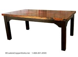 Gallery of copper top dining table. Farmhouse Copper Top Table Dining Table