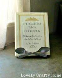 Amy And Anthropologie The Crossed Spoon Plate Stand Recipe Book Holders Cookbook Stand Diy Cookbook Holder Diy