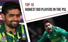 Top 10 Highest Bid Players In The PSL